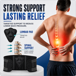 Adjustable Lower Back Support Brace with Dual Compression Straps for Posture Relief and Heavy Lifting