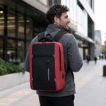 Water-Resistant Laptop Backpack with USB Charging Port – Padded Compartment for 15.6 Inch Notebook – Commuter Daypack for Work School Travel