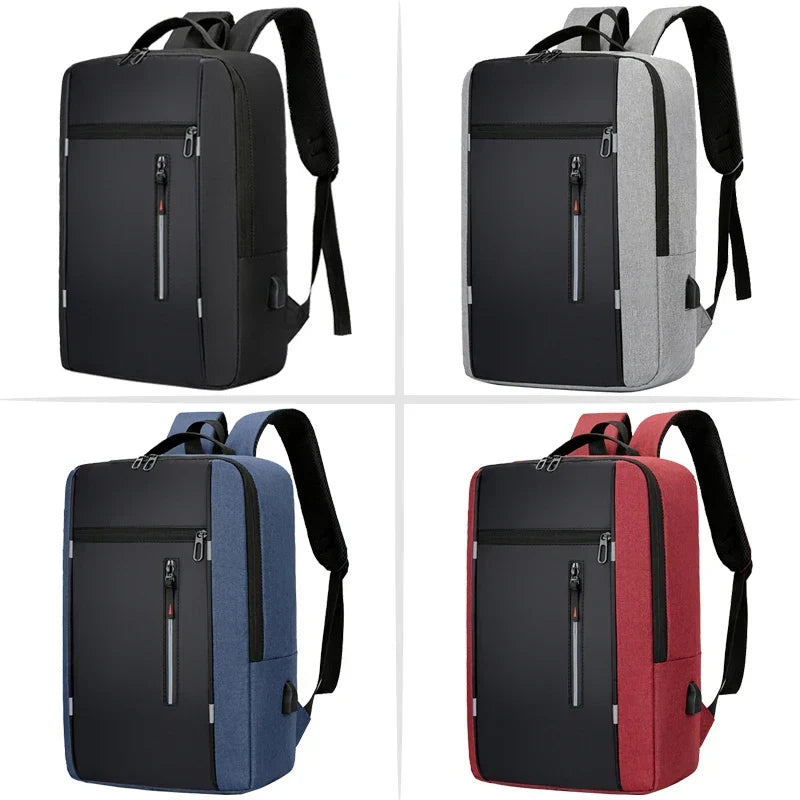 Water-Resistant Laptop Backpack with USB Charging Port – Padded Compartment for 15.6 Inch Notebook – Commuter Daypack for Work School Travel