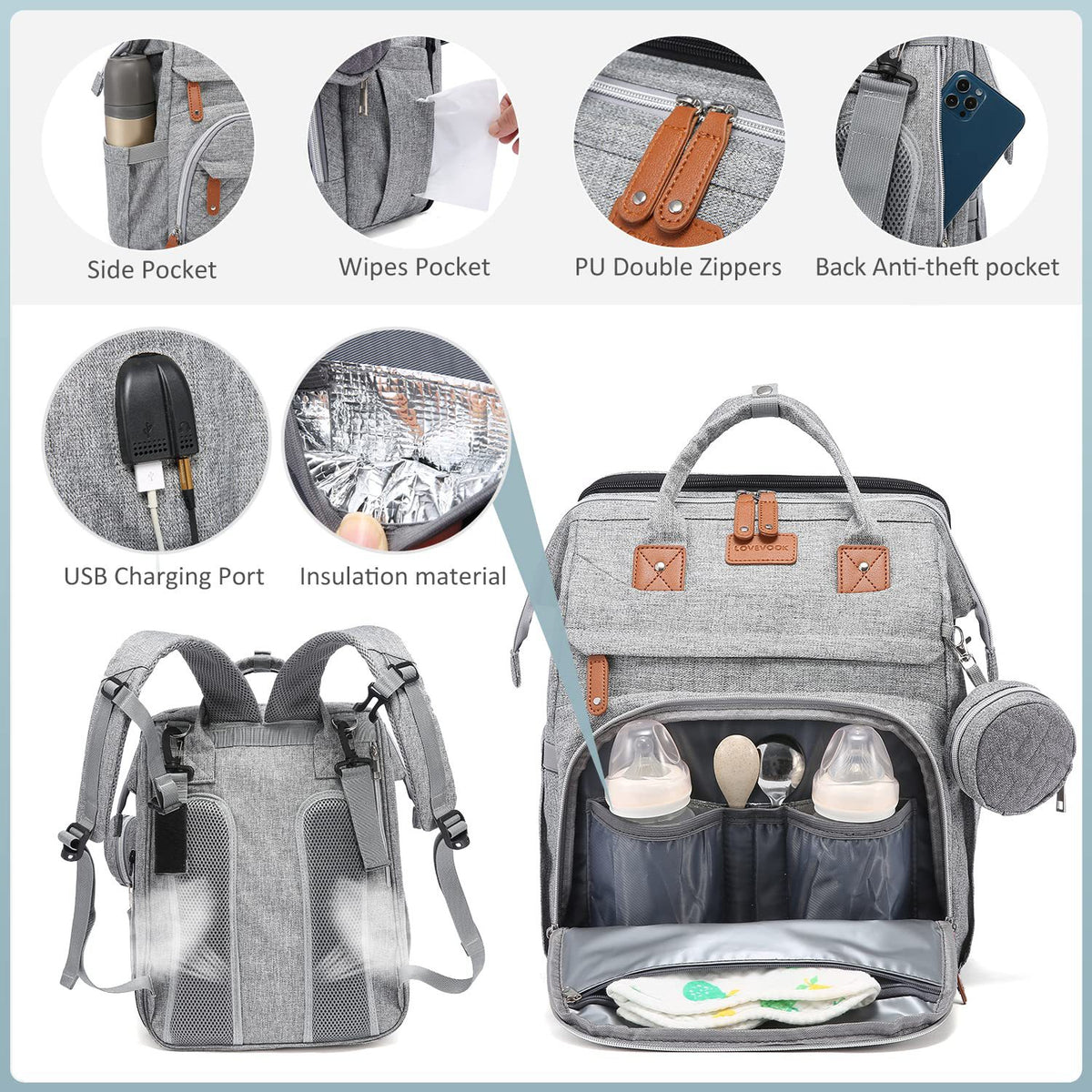 Cozy Baby Diaper Backpack