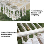 Outdoor Camping Hammock | Double Canvas with Removable Pole | Durable & Lightweight for Easy Transport