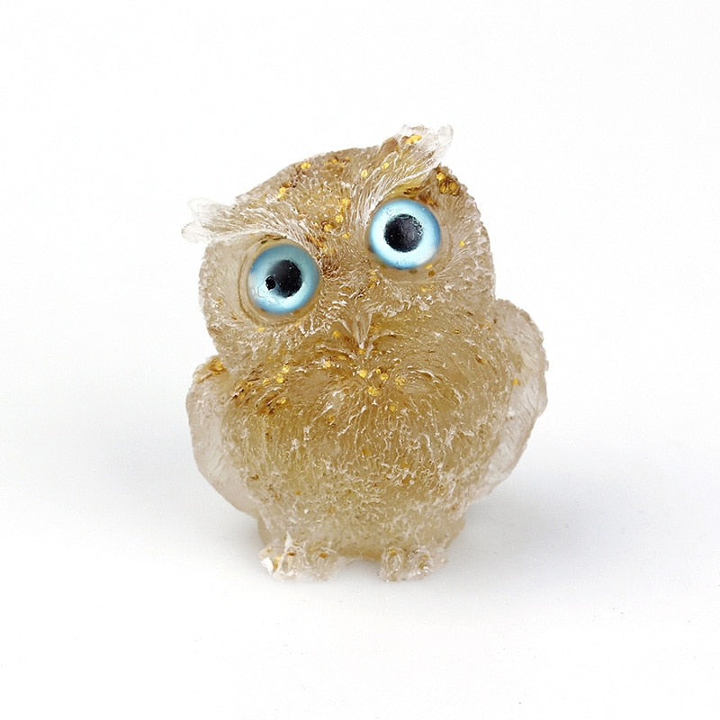 Unique Crystal Owl Decorative Figurine