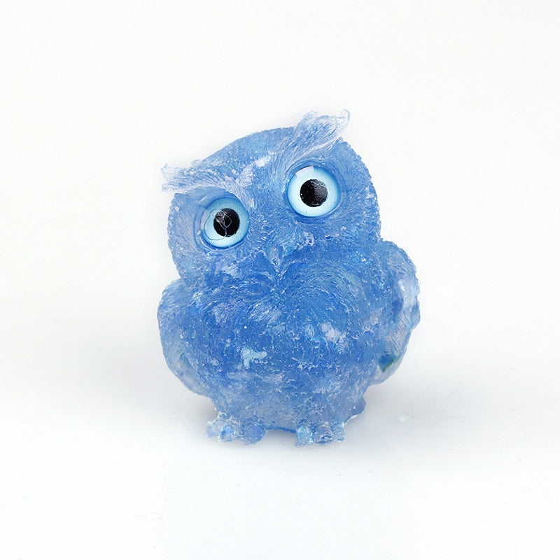 Unique Crystal Owl Decorative Figurine