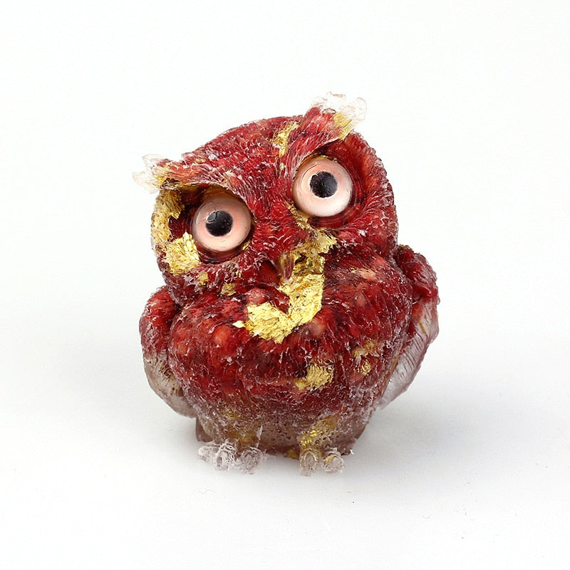 Unique Crystal Owl Decorative Figurine