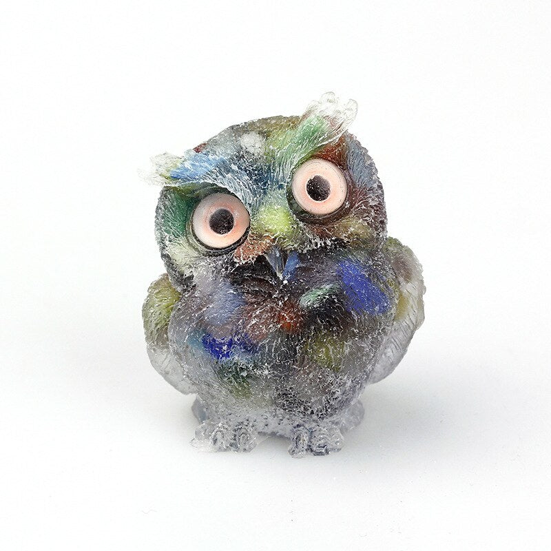 Unique Crystal Owl Decorative Figurine