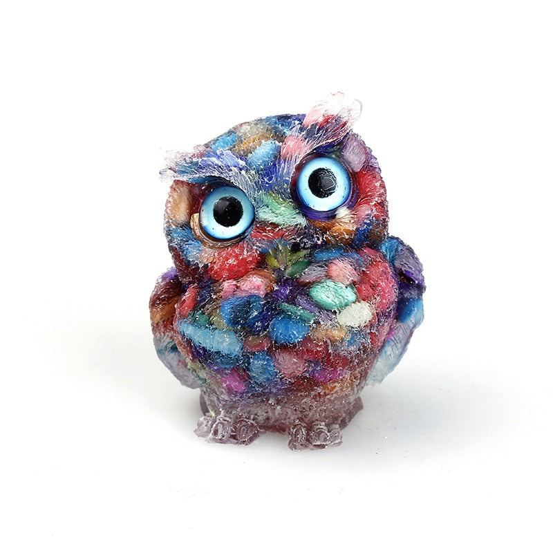 Unique Crystal Owl Decorative Figurine