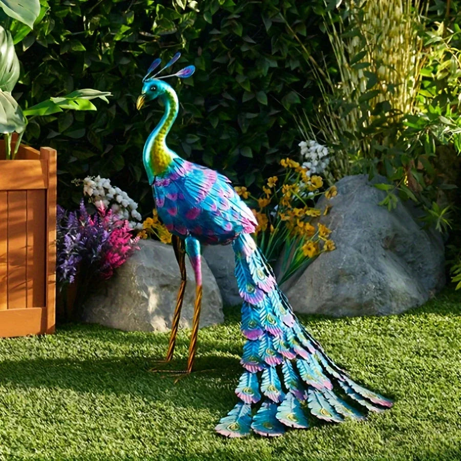 RegalFeather™ - Majestic Peacock Sculpture