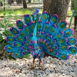 RegalFeather™ - Majestic Peacock Sculpture