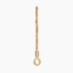 Hanging Chandelier with Natural Beaded Strands for Dining Room, Bedroom & Living Space – Adjustable Height LED Fixture