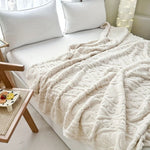Perrin Fleece Blanket - Microfiber Softness, French-Inspired Design