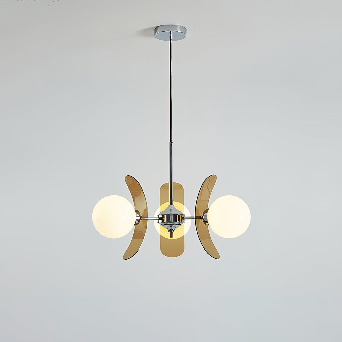 Iron Glass Ceiling Light for Dining Room Modern Multi-Bulb Fixture Adjustable Pendant Chandelier for Kitchen Island Living Room Entryway Hom