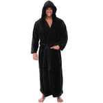 Cozy Fleece Hooded Robe for Women's Loungewear