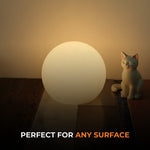 Rechargeable LED Orb Lamp with Remote Control – 16-Color Mood Light for Bedroom, Living Room & Office