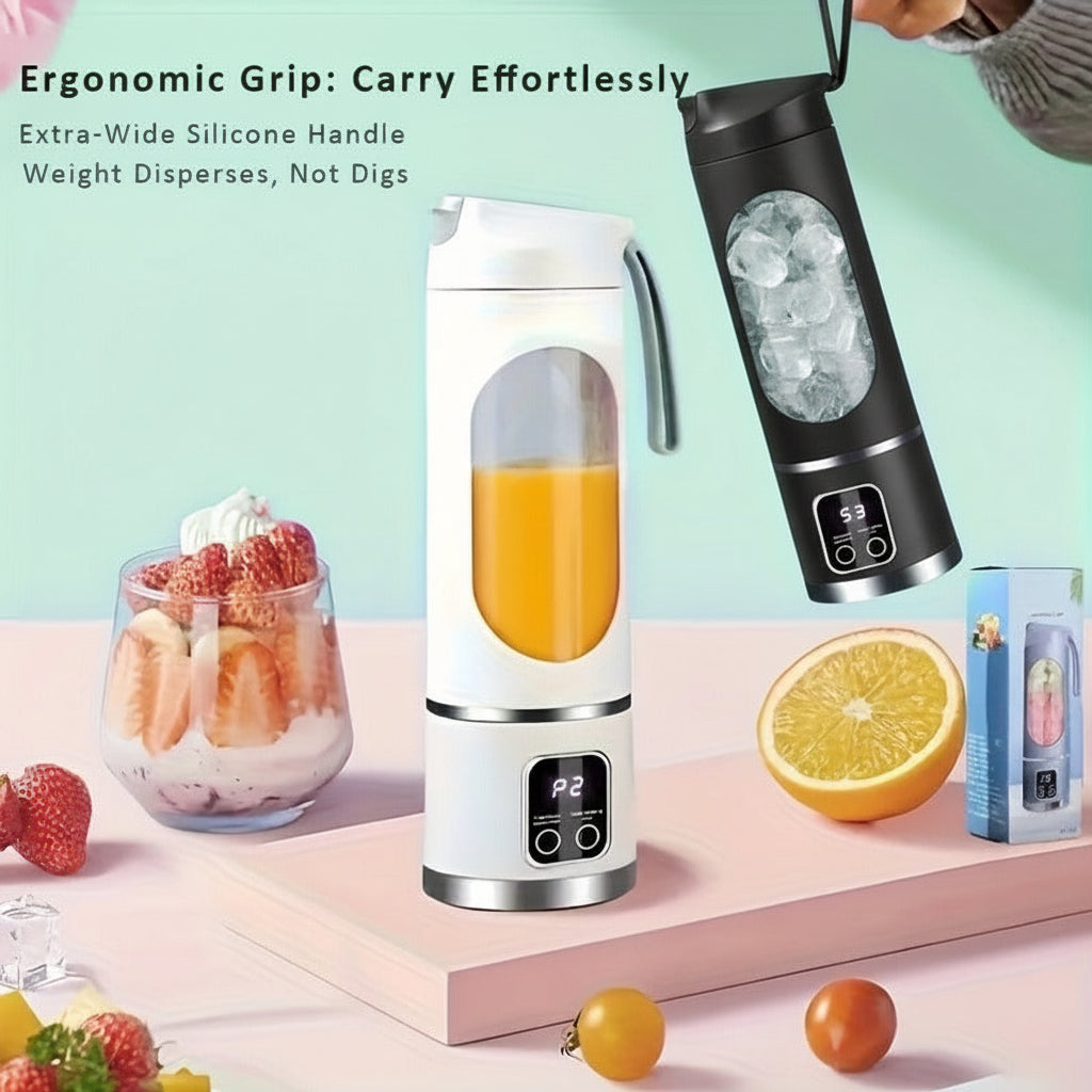 Portable Blender for Smoothies and Shakes USB Rechargeable, Cordless Personal Blender Cup with Built in Battery, Mini Blender