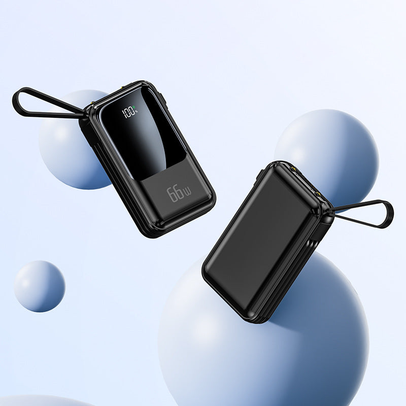 Portable Charger | 66W Power Bank with Digital Display | Compact Design for Fast On-the-Go Charging