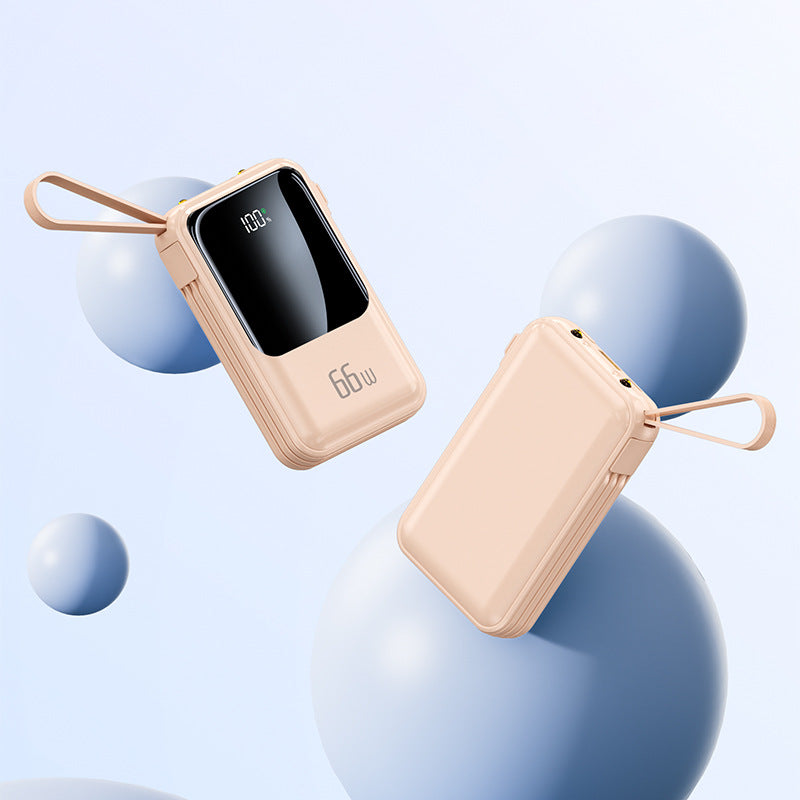 Portable Charger | 66W Power Bank with Digital Display | Compact Design for Fast On-the-Go Charging