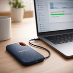 USB-C Solid-State Drive – Aluminum External Storage for Laptops, Gaming & Backup | Shock-Resistant Portable SSD