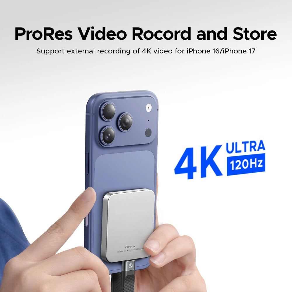 Portable SSD External Hard Drive with Magnetic Design | Fast Transfers for Easy Backup