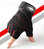 Training Gloves with Wrist Wraps & Shock-Absorbing Foam – Breathable Gym Hand Protection for Weightlifting, Cycling & CrossFit