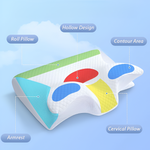 Memory Foam Cervical Support Pillow for Neck & Spine Alignment – Ergonomic Sleep Pillow for Back, Side & Stomach Sleepers
