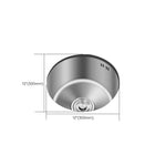 Premium Undermount Kitchen Sink | Stainless Steel Single Basin with Heat-Resistant Finish | Durable Design for Enhanced Kitchen Aesthetics