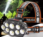 Rechargeable Headlamp, LED Headlamp Flashlight with Motion Sensor, High Lumen Headlamp for Running and Camping