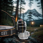 Rechargeable Headlamp, LED Headlamp Flashlight with Motion Sensor, High Lumen Headlamp for Running and Camping