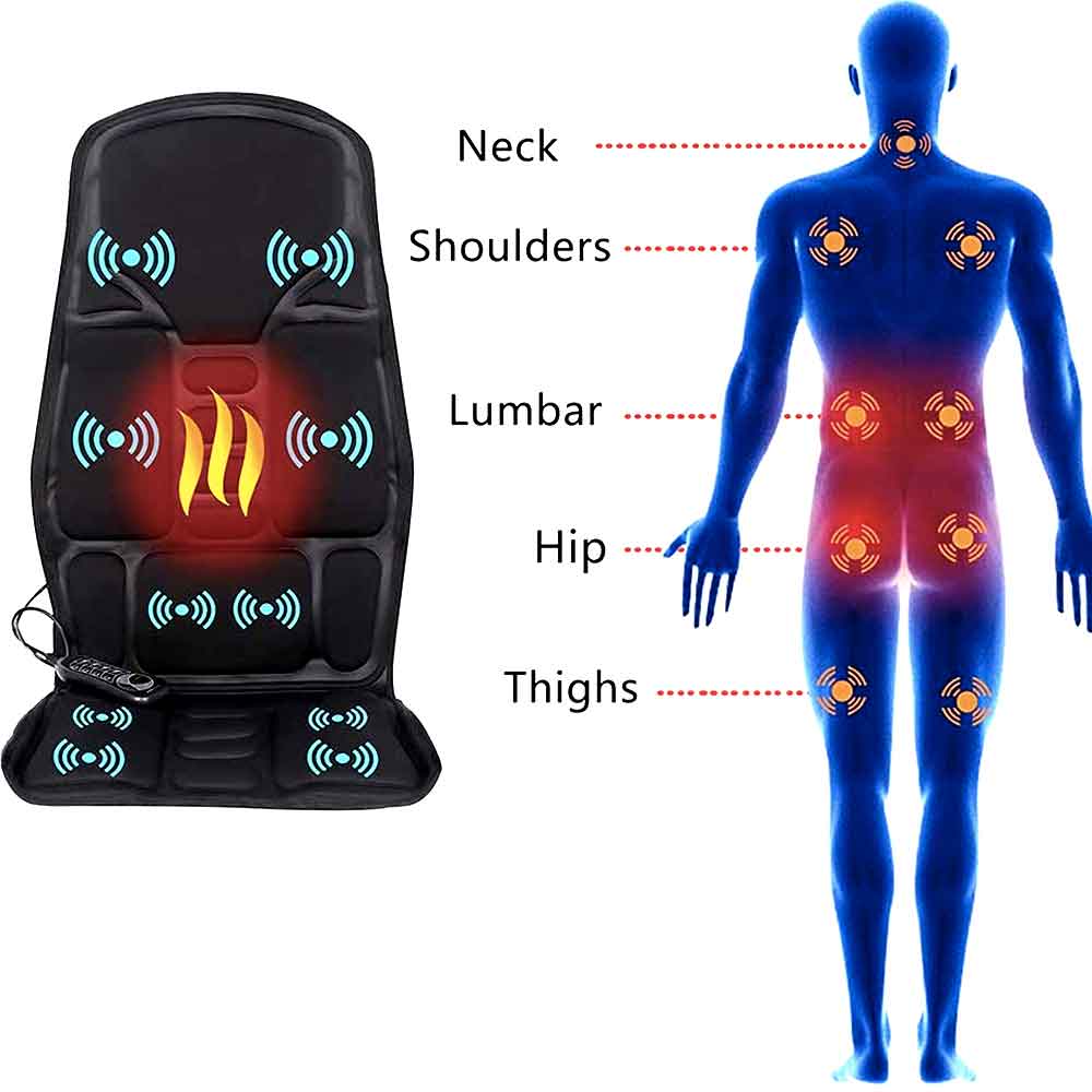 Warm Massage Cushion for Back and Neck Relief
