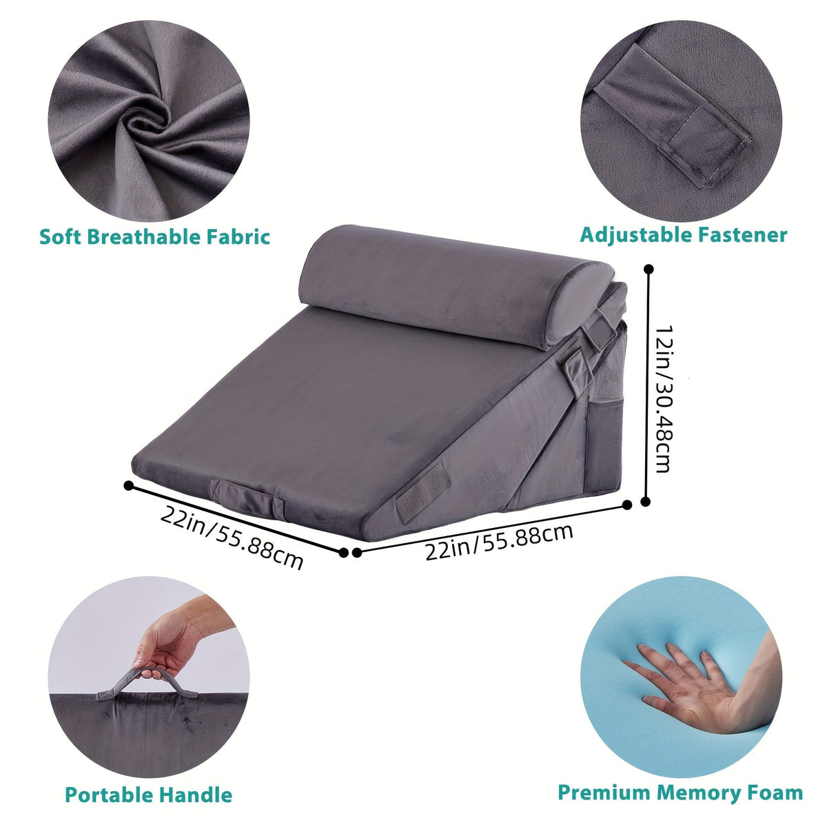 ComfortElevate - Versatile Adjustable Wedge Pillow for Ultimate Support
