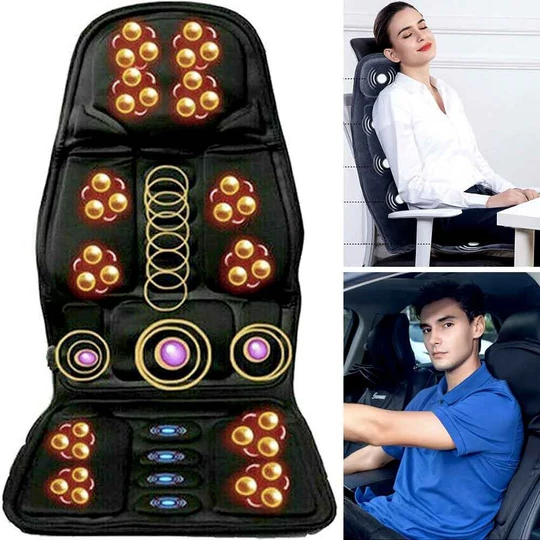 Heated Massage Car Seat Cover with 8 Settings - Dotisk