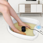 Revitalizing Ionic Foot Bath Massager with Vibrating Whirlpool Action for Ultimate Detox Relaxation