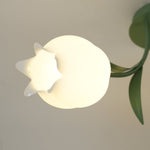 Flush Mount Floral Ceiling Light Fixture with Multi-Head LED Design for Bedroom, Living Room & Bathroom | Green White Acrylic Shades | Dimma