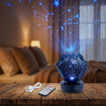 Galaxy Ceiling Projector Rechargeable Remote-Controlled Astronomy Night Light for Kids Bedrooms Living Rooms 12 Constellation Modes