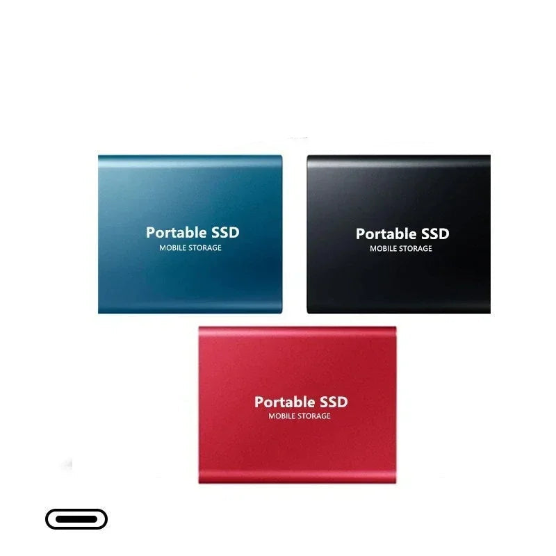 Portable Solid State Drive USB-C 3.1 High-Speed External Storage 500GB 1TB 2TB Shock-Resistant Compact Data Transfer Device for PC Mac