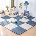 Interlocking Foam Floor Tiles for Nursery and Playroom – Soft Cushioned Mat for Babies and Toddlers – Water-Resistant EVA Puzzle Mats Pink White
