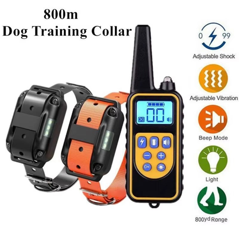 Waterproof Rechargeable Dog Training Collar with Remote Control