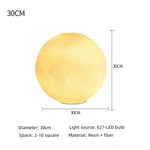 Standing Lamp with 16 in Moon Sphere Adjustable Glow White Acrylic LED for Bedroom Living Room Den Office Space Warm Ambient Lighting