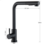 Pull-Down Kitchen Faucet with Dual Spray Modes – Single Handle Stainless Steel Sink Mixer for Hot & Cold Water, Modern Deck Mount Tap