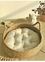 Cielo Cat Bed - Split Bamboo, Super Soft Plush Cushion