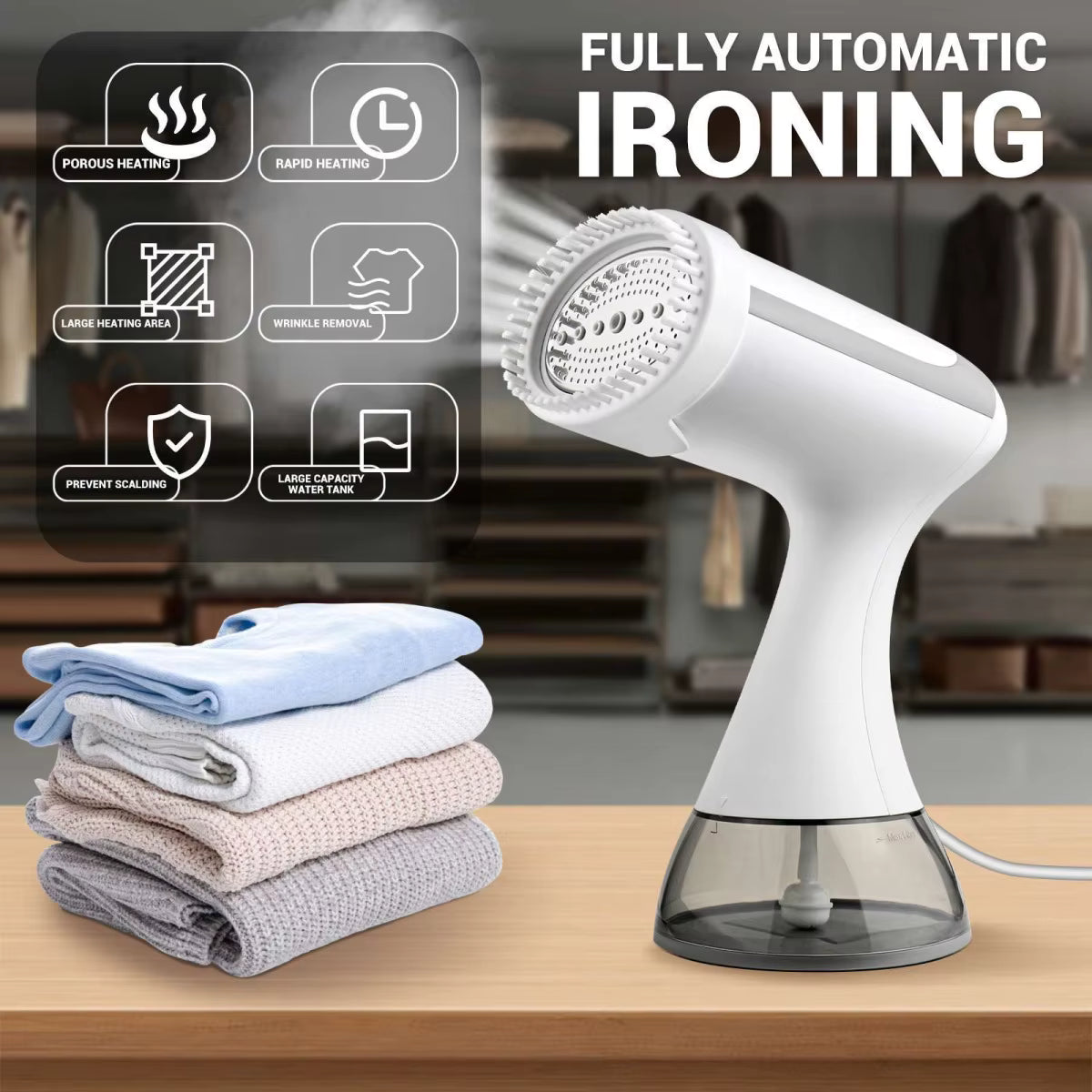 Compact Travel Garment Steamer