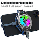 Mobile Fan | Clip-On Cooling Fan with Smart Temperature Display | Portable Solution for Mobile Devices