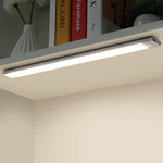 Motion Sensor LED Under Cabinet Light Rechargeable Magnetic Strip Battery Powered Kitchen Closet Pantry Hallway Wireless Lighting Bar for Co