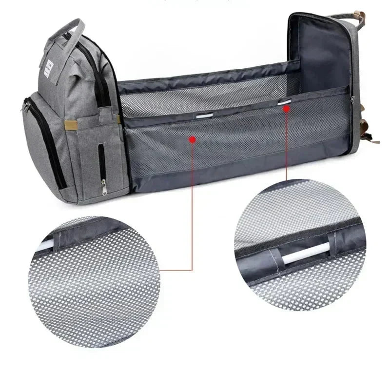 3-in-1 Diaper Bag Backpack with Changing Station