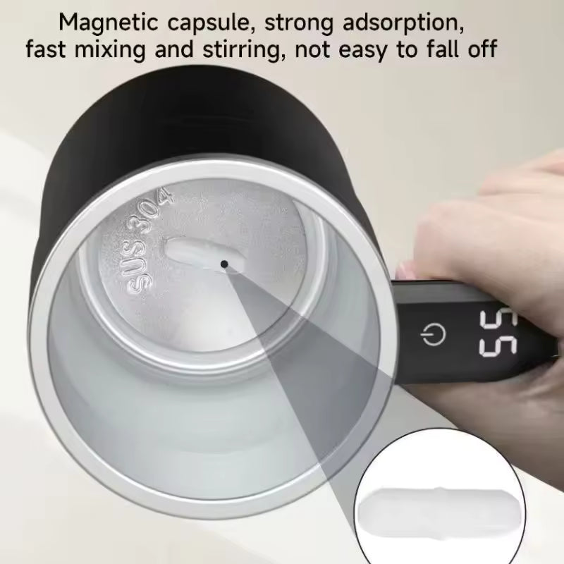 Intelligent Coffee Mug with Stirrer and Temp Control