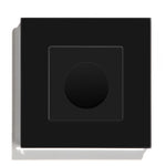 Rotary Light Dimmer Switch 3.4 in Glass Panel Touch Control LED Compatible for Bedroom Living Room Dining Room Home Wall Mount