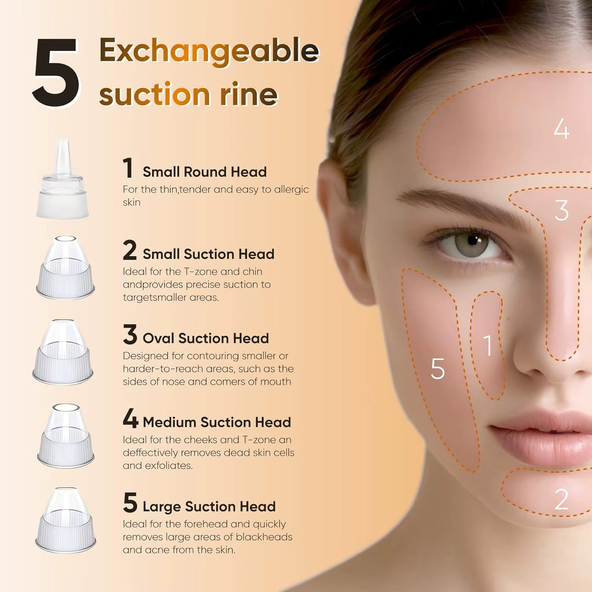 Portable Blackhead Cleaner with LED Display & Removal Tool