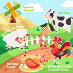 Fun Farm Animal Kids Learning Book