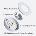Flush Mount LED Downlight Ultra Slim Aluminum Anti-Glare for Kitchen Bathroom Bedroom Hallway 7W-20W Adjustable 3000K-6000K Modern Low Profi