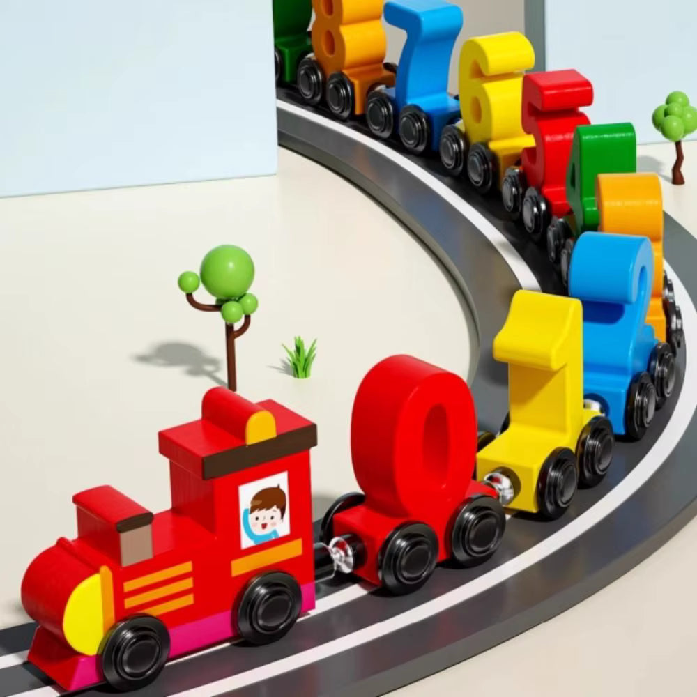 Fun Colorful Number Magnet Train