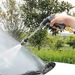 Expandable Garden Hose 3X Length with High-Pressure Spray Gun Nozzle Set Retractable Storage Outdoor Watering System